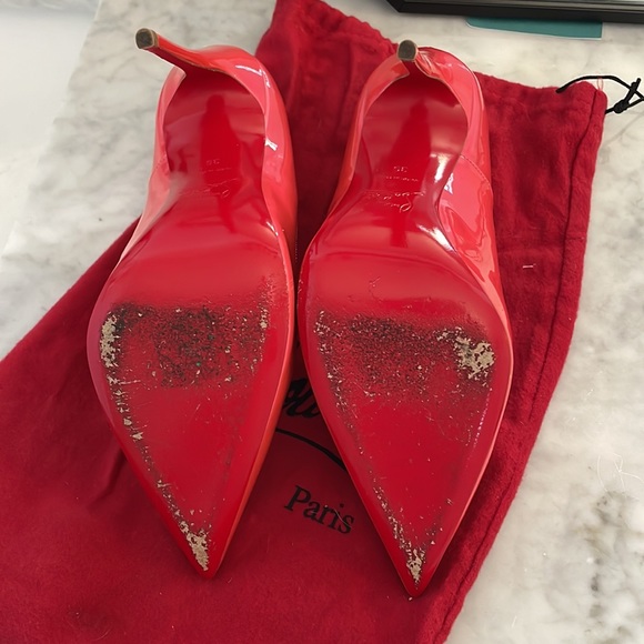 CHRISTIAN LOUBOUTIN So Kate 120 Patent Leather Hot Pink - Picture 9 of 10